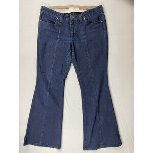 Stella McCartney Flare Wide Leg Mid Rise Jeans Women’s 31 Indigo Blue Retro 70’s